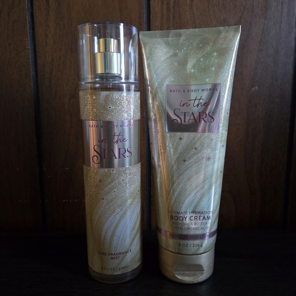Bath & Body Works In The Stars Fragrance Mist and Body Cream Set